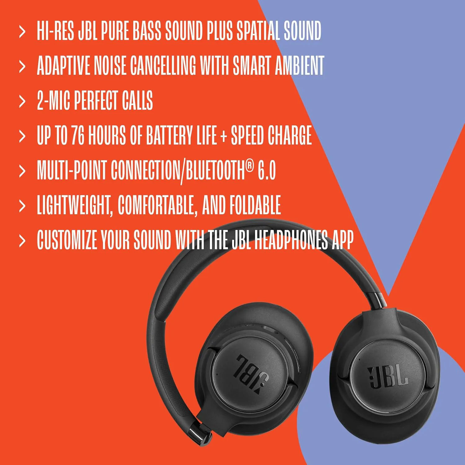 JBL Tune 780NC Wireless Noise-Cancelling Headphones image