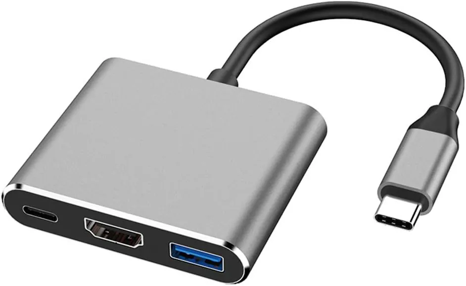 Type C-HDMI 3 in 1 adapter image
