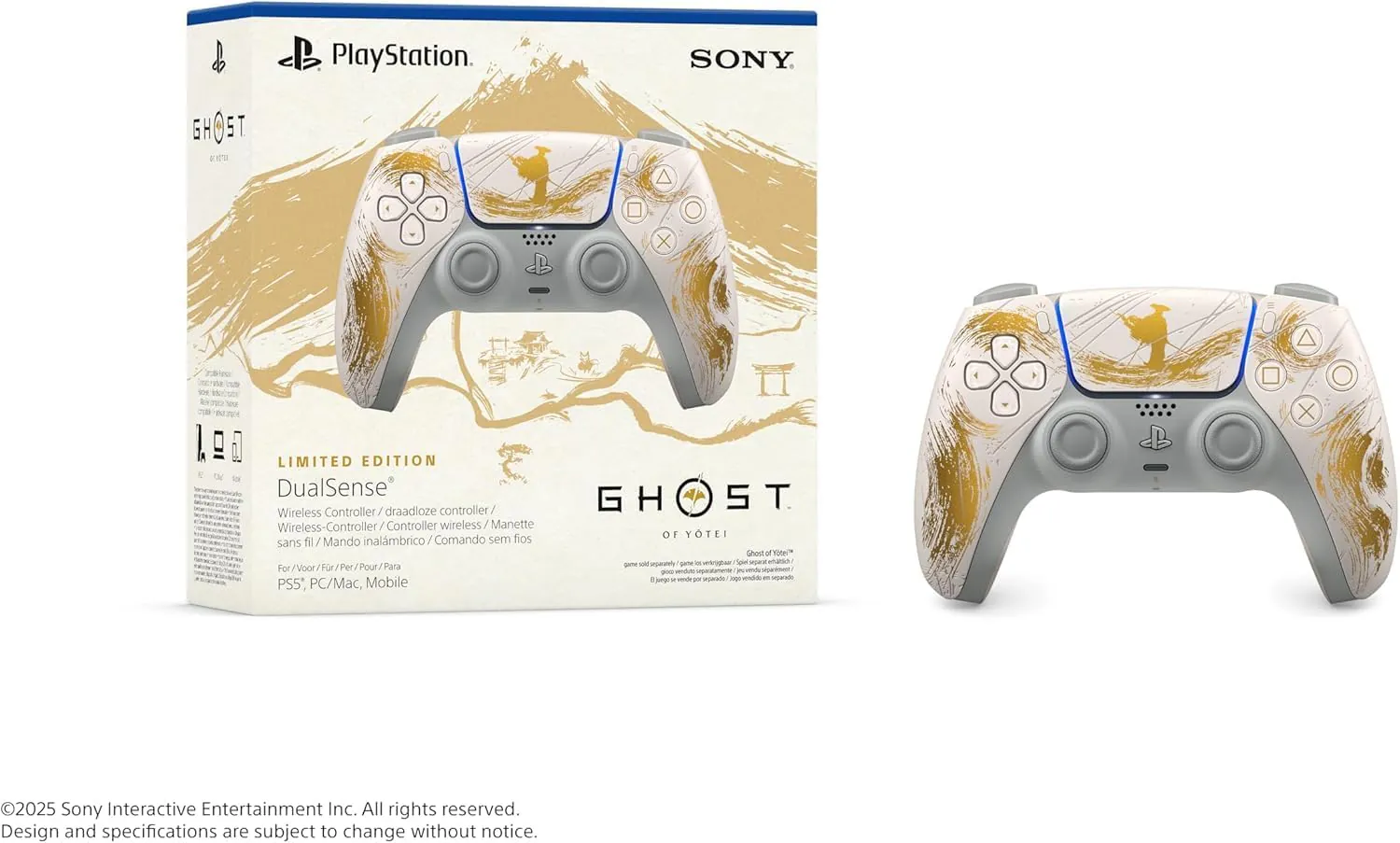 Sony DualSense Ghost Gold Wireless Controller image