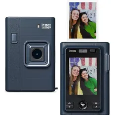 fujifilm instax mini liplay+ hybrid instant camera - midnight blue thumbnail