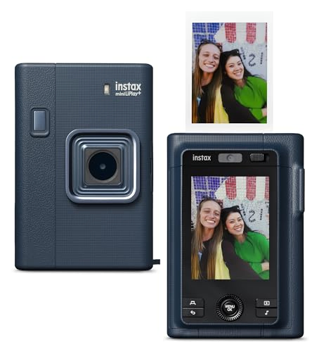 fujifilm instax mini liplay+ hybrid instant camera - midnight blue image
