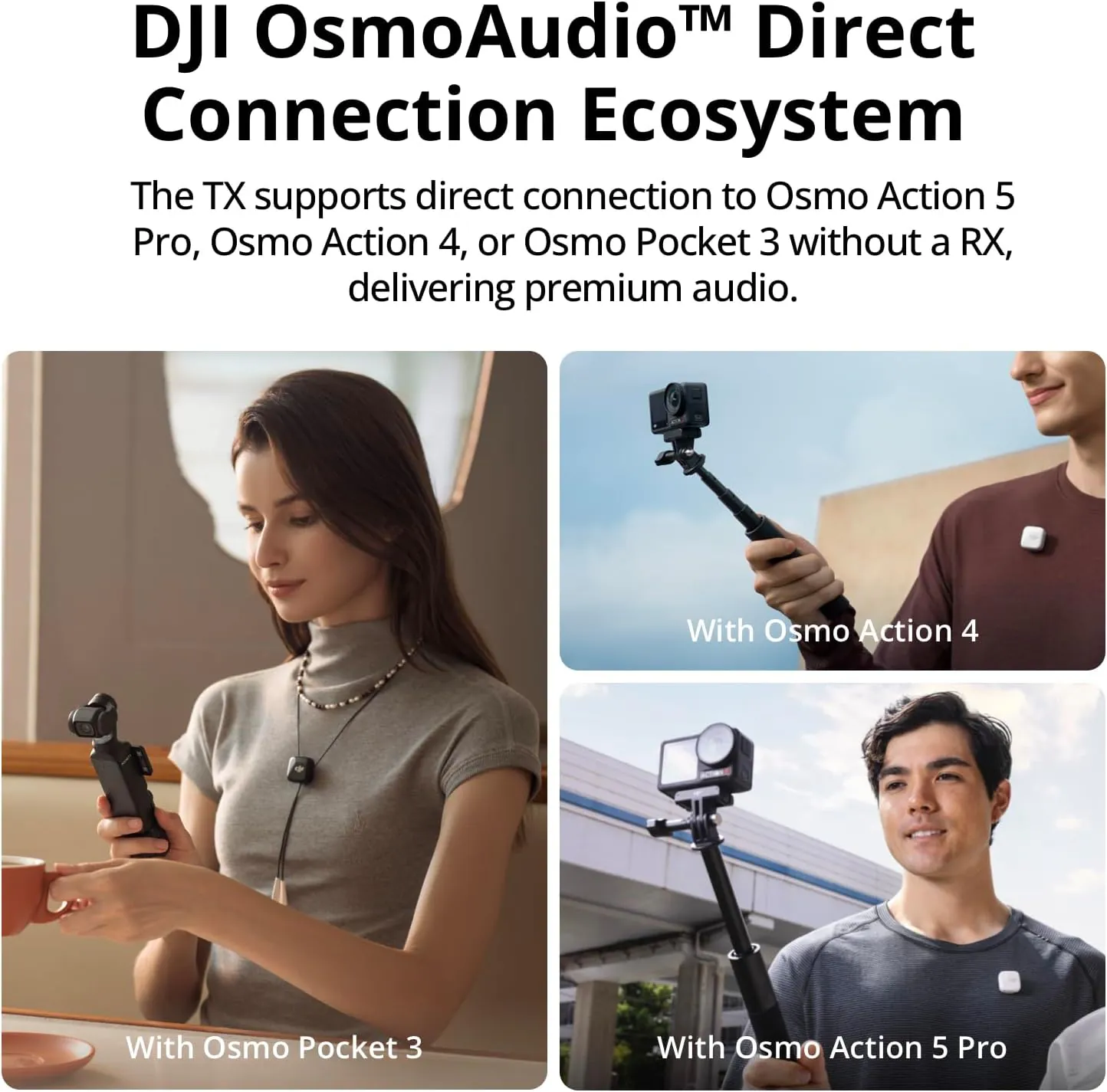 DJI Mic Mini Wireless Microphone Kit 2 TX + 1 RX image
